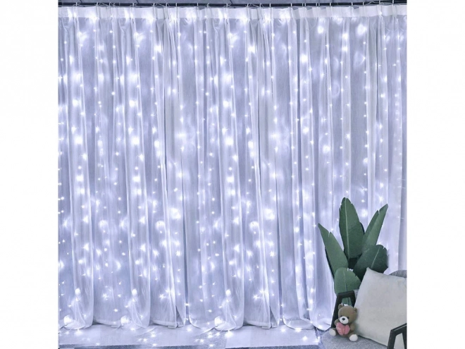 Mikro záclona 300 LED svetelné závesy