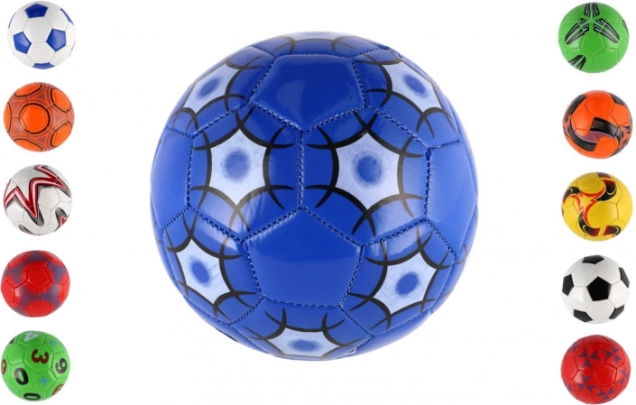 Futbalová lopta junior 15 cm – šitá, kožená, mix farieb