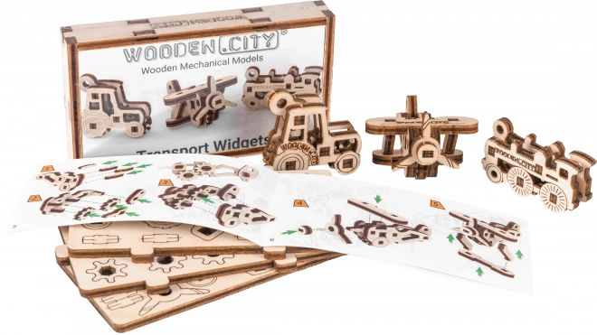 Drevené 3D puzzle - Dopravné pomôcky