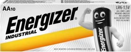 Alkalické batérie ENERGIZER Industrial AA (LR6), 10 ks