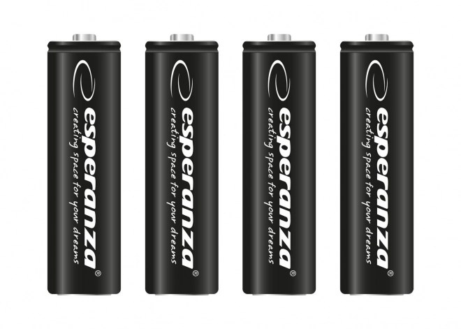 Akumulátory NI-MH Esperanza AA 2600mAh 4ks čierne