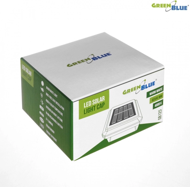 Solárna LED lampa na stĺpik s kopulovým tienidlom Greenblue GB125