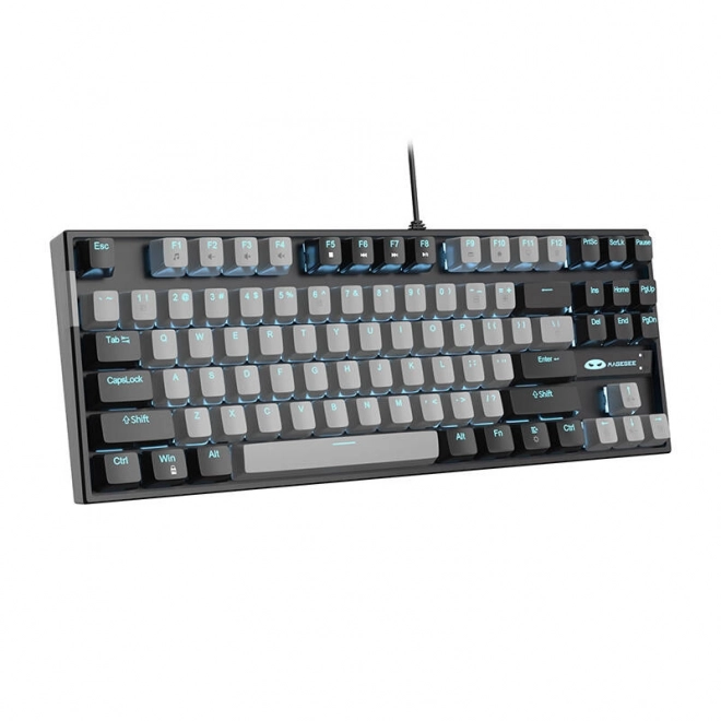 MageGee MK-STAR mechanická klávesnica na hranie hier (čierno-sivá)