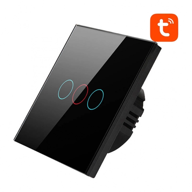 Inteligentný vypínač svetla WiFi Avatto 3-cestný TUYA (čierny)