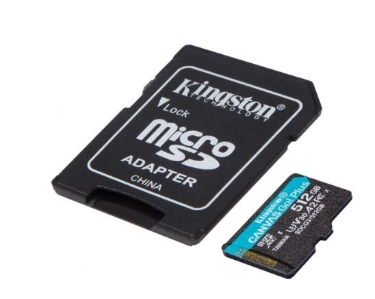 Pamäťová karta microSD 512GB Kingston Canvas Go Plus