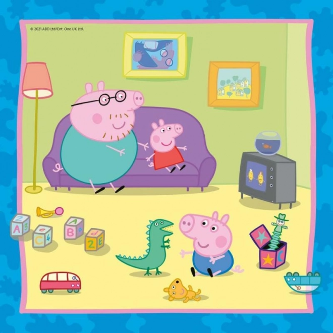 Puzzle Peppa Pig 3x49 dielikov