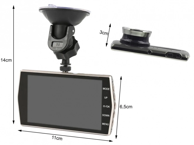 Kamera do auta Full HD s LCD displejom