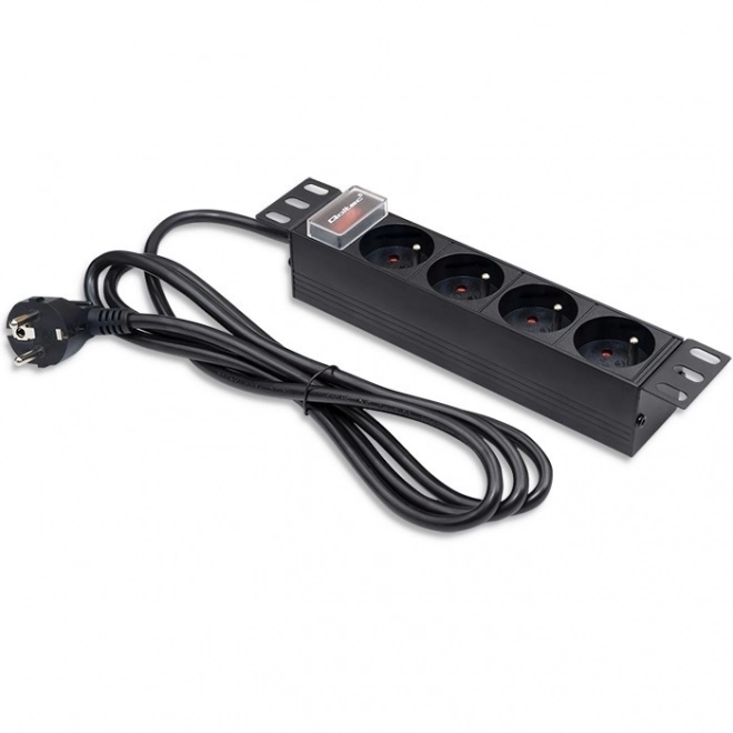 Zásuvková lišta PDU Qoltec pre rack 10 palcov 1U