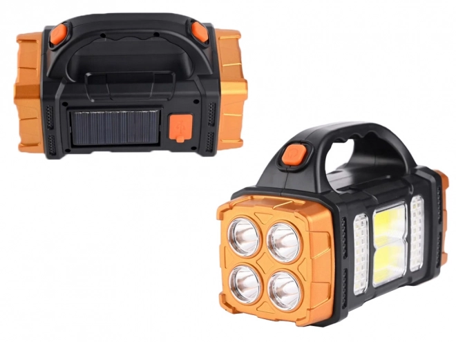 Prenosná solárna LED lampa s powerbankou