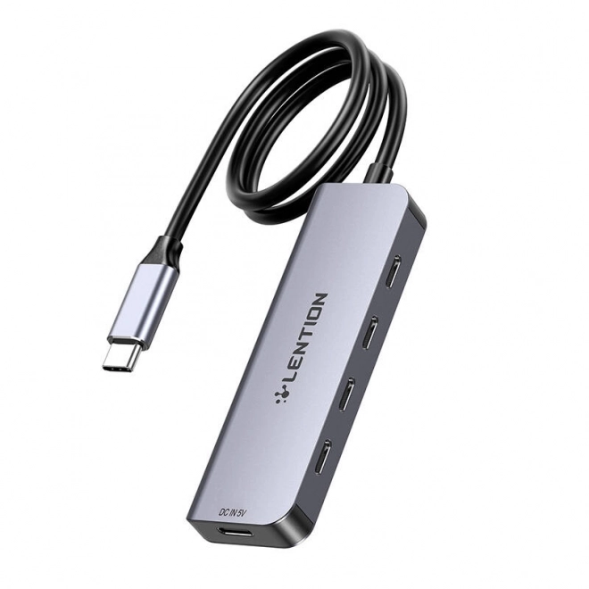 Lention USB-C rozbočovač 5 v 1 s rýchlym nabíjaním