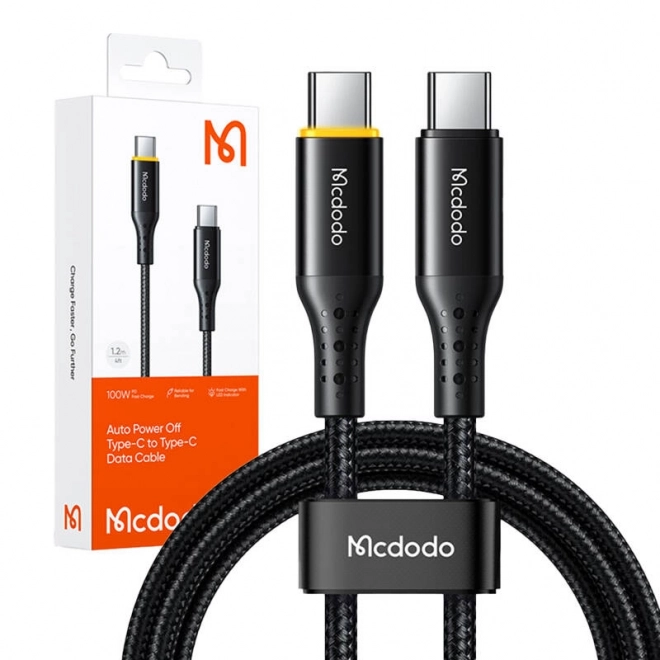 Kabel Usb-c Na Usb-c Mcdodo 100w 1,2m Čierny