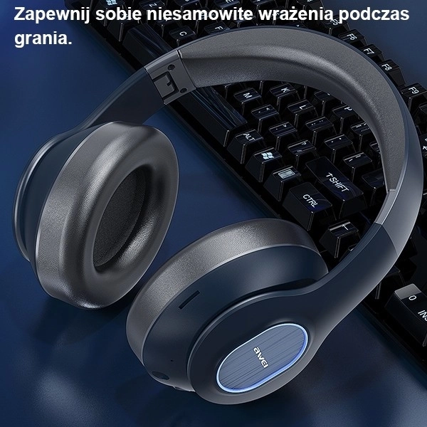 Bezdrôtové slúchadlá Awei Bluetooth čierna