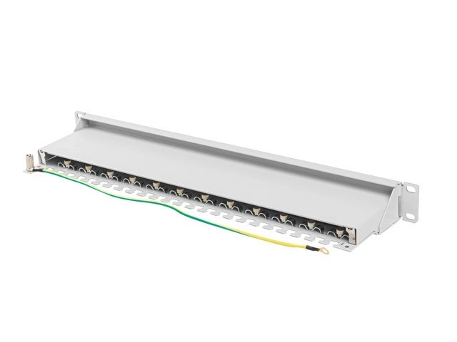 Patch panel 24 portový 1U KAT7 šedá