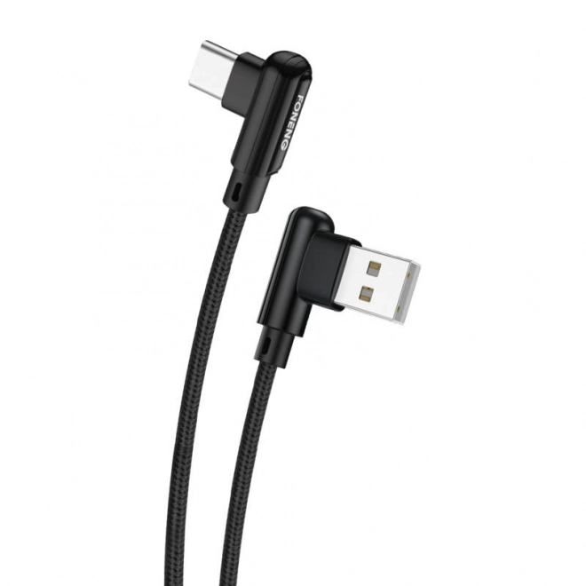 Foneng Uhlový USB-C kábel