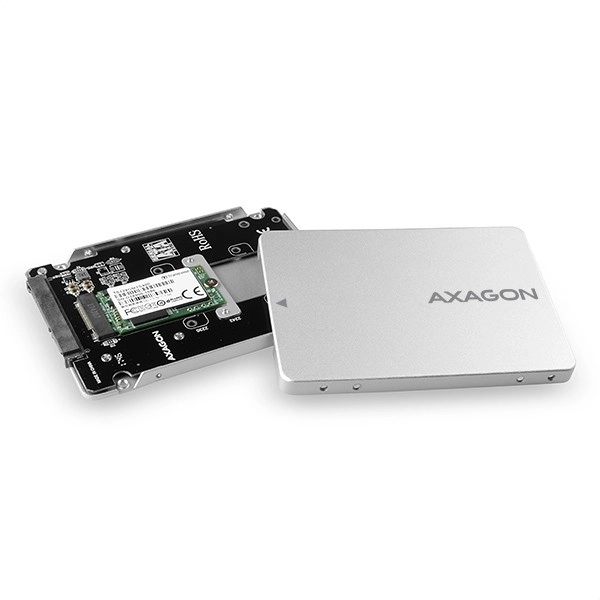 Interná strieborná 2.5" skrinka na SSD M.2 SATA