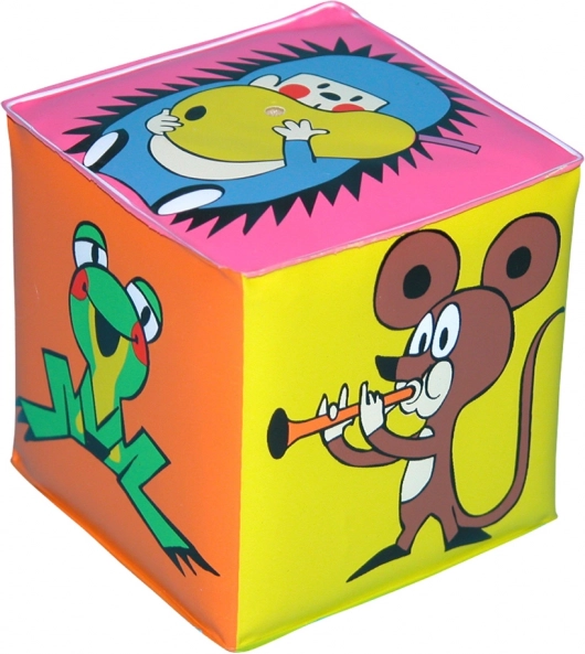 Pískacia kocka KRTKO plastová 7 × 7 cm