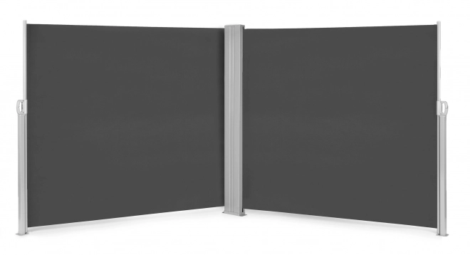 Obojstranná markíza 300x300x180 cm slnečná clona pre súkromie antracit MultiGarden