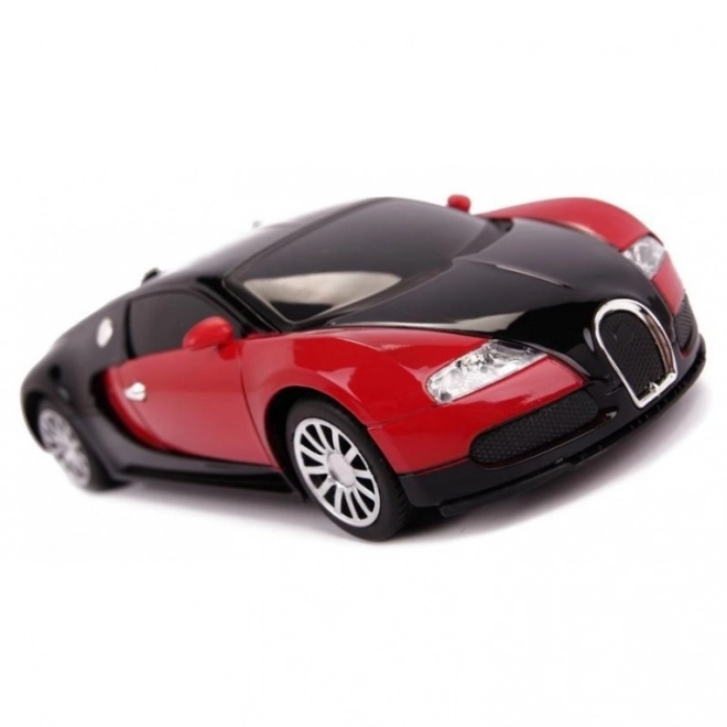 Zábavný RC automobil Bugatti Veyron červený 1:24