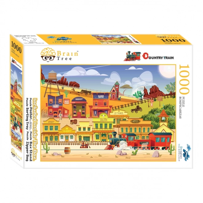 Puzzle Westernový vlak 1000 dielikov