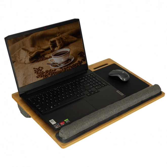 Drevený stolík pre laptop
