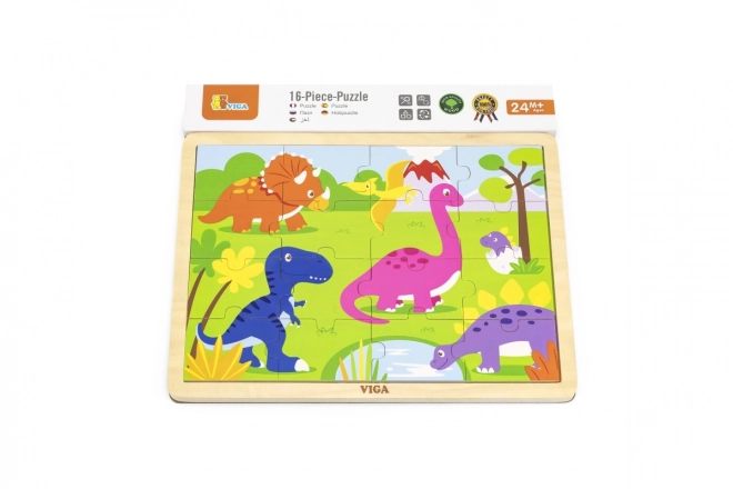 Drevené puzzle - Dinosauri