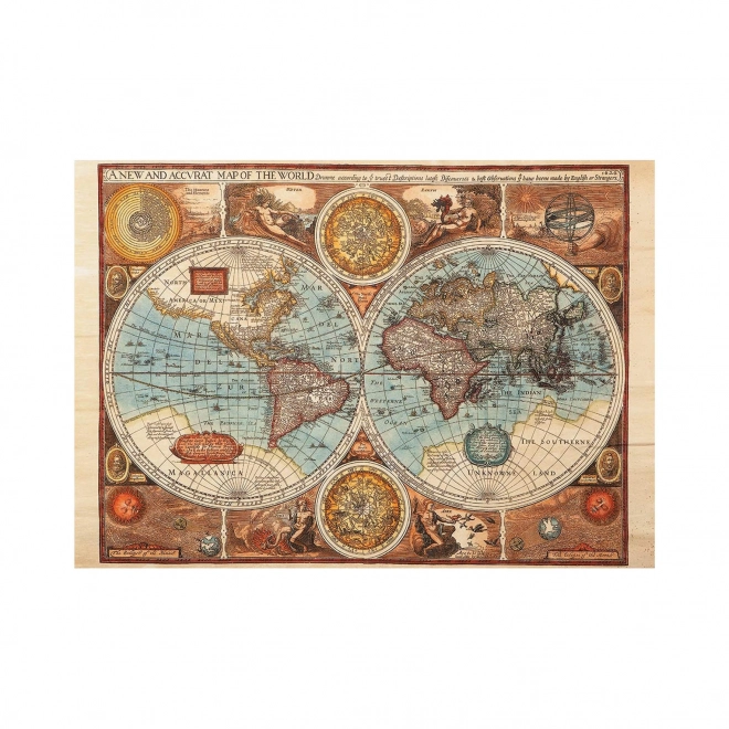 Dino Puzzle starobylá mapa sveta - 500 dielikov
