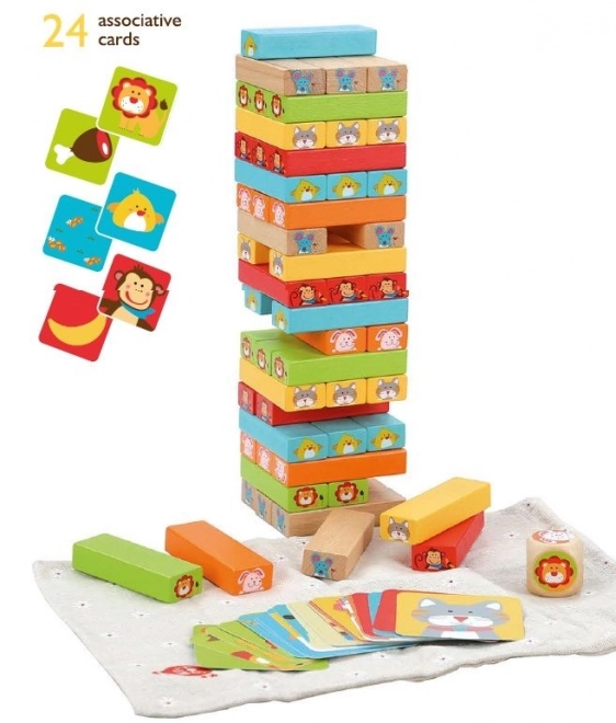 Lucy & Leo "Hádaj kto" - drevená detská hra Jenga