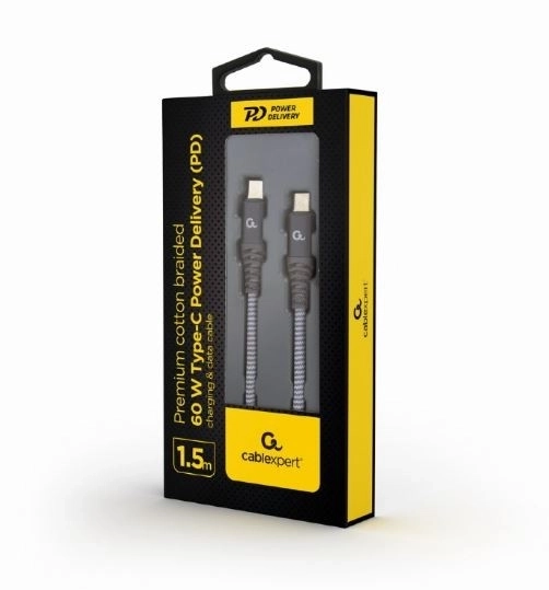 Prémiový kábel USB-C 2.0 60W PD 1.5M