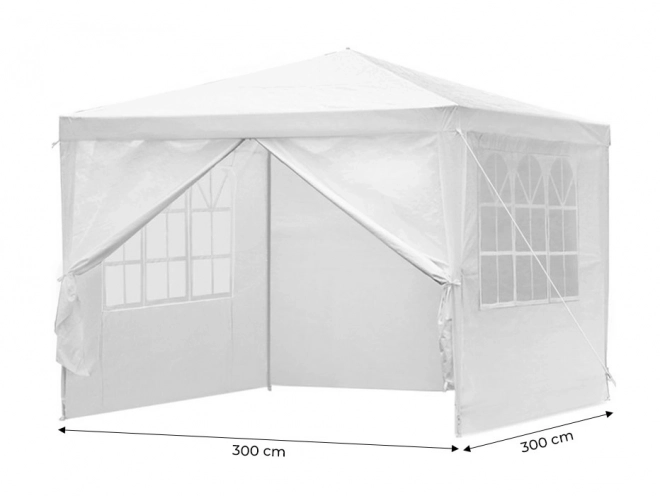 Pavilón Záhradný Stan 3x3 m Biely