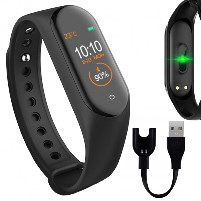 Športový náramok Smartwatch s monitorom srdcového tepu a krokomerom