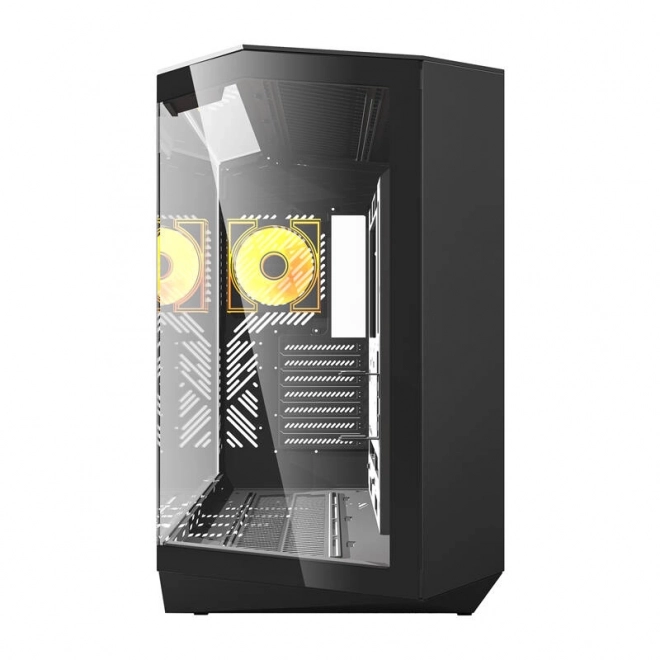Počítačová skriňa Darkflash so 4 ventilátormi