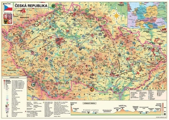 Puzzle mapa České republiky 500 dielikov