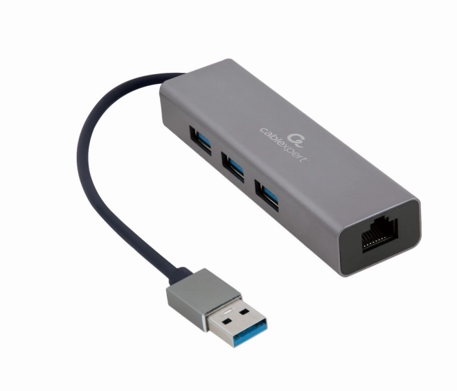 Adaptér USB-AM na LAN s Hubom 3xUSB 3.0