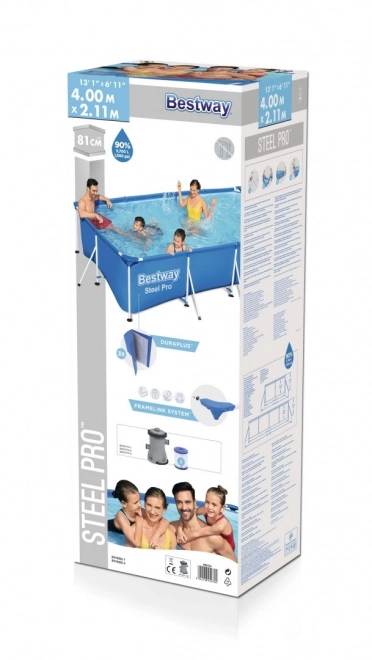 Rámový bazén Bestway Steel Pro 400 x 211 x 81 cm