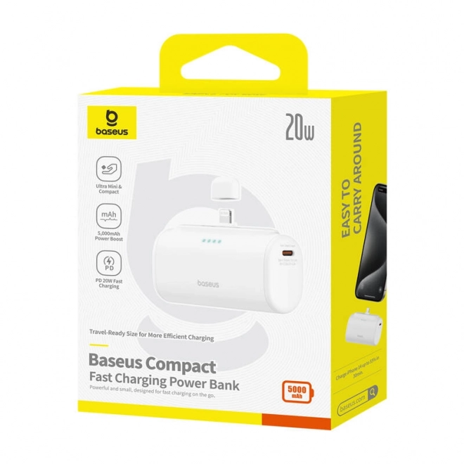 Baseus powerbanka 5000mAh biela
