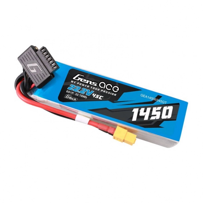 Gens Ace Lipo Batéria 1450mAh 22,2V 45C s Konektorom XT60