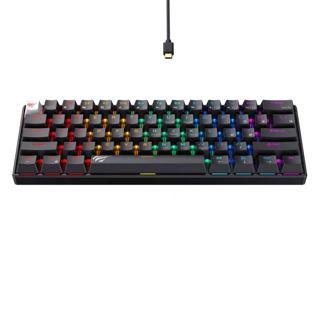 Drôtová herná RGB klávesnica Havit