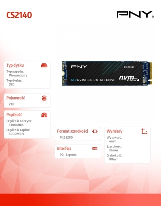 SSD disk 2TB NVMe M.2