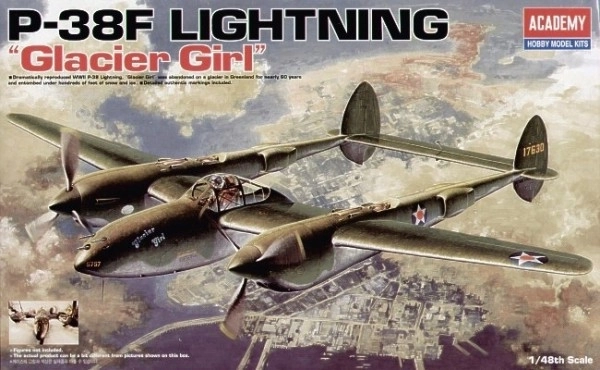 Model P-38F Lighting Glacier Girl 1/48