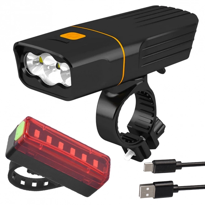 Set cyklo lampičiek LED usb