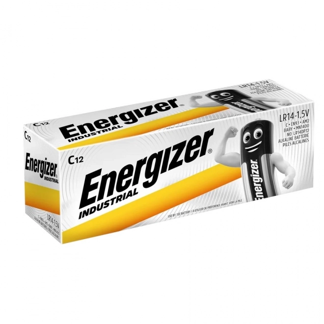 Priemyselné alkalické batérie C LR14, sada 12 ks