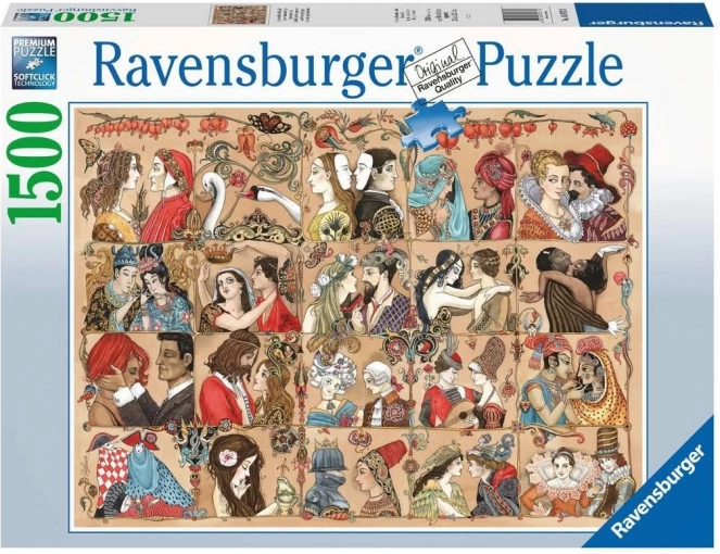 Ravensburger puzzle Love Through the Ages 1500 dielikov