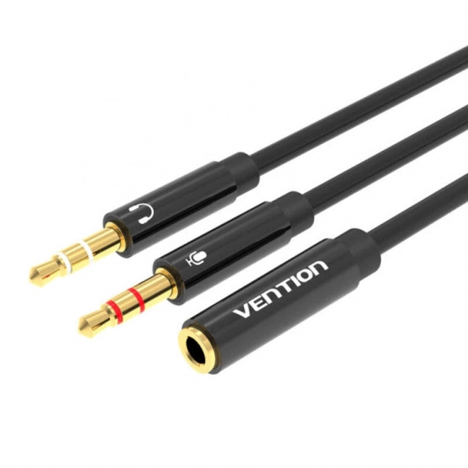 Audio kábel 2x 3.5mm Mužský na 4-Pólový Samica 3.5mm Vention