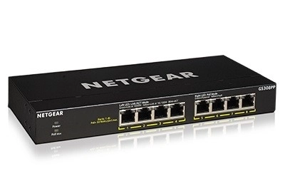 Netgear 8-portový gigabitový ethernetový prepínač s vysokým výkonom PoE+
