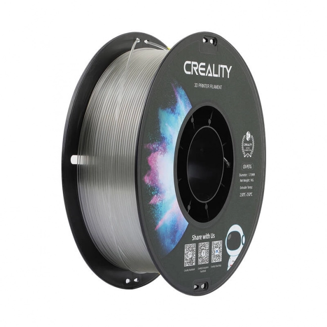 3D tlačový filament Creality CR-PETG transparentný