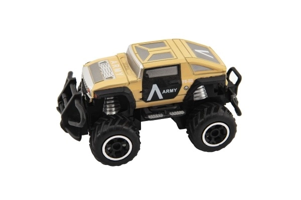 Auto RC mini vojenské SUV plastové 14 cm 27 MHz auto na diaľkové ovládanie na batérie. 2 farby v krabici 16x12x10