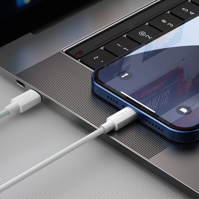 Kábel Baseus Simple Wisdom USB-C na Lightning PD 20W 1,5 m biely