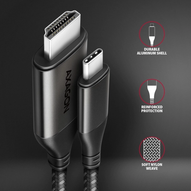 USB-C na HDMI 2.0 4K/60Hz adaptér s 1.8m káblom