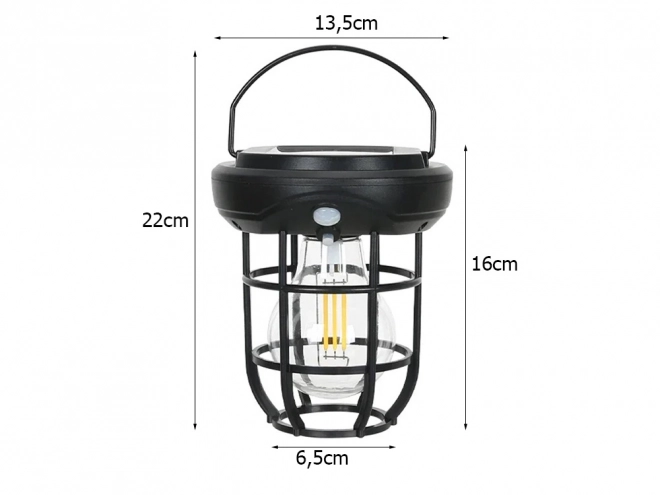Vodotesná solárna lampa so senzorom pohybu a tromi režimami v LED