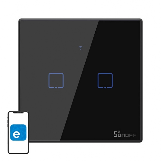 Chytrý vypínač WiFi RF 433 Sonoff T3 EU TX (2-kanálový)